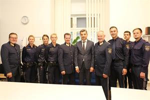 Innenminister Peschorn besuchte die Polizeiinspektion Graz-Lend.