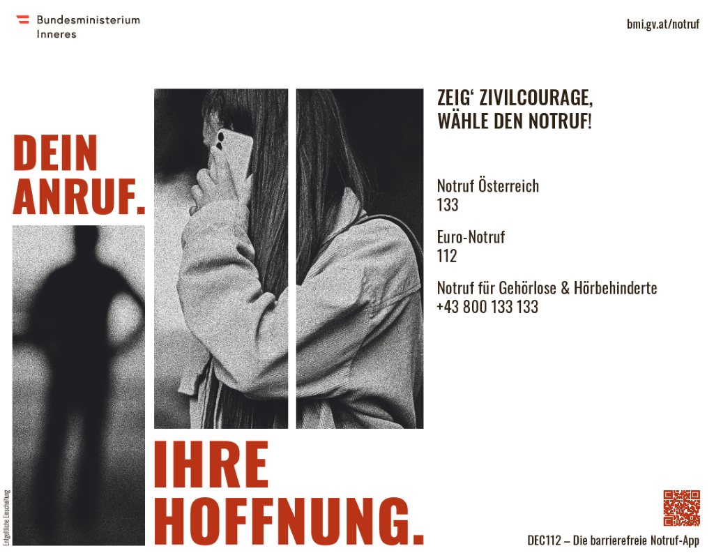 Sujet "Dein Anruf. Ihre Hoffnung."