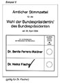 Beispiel 6: g&uuml;ltiger Stimmzettel f&uuml;r Dr. Fischer