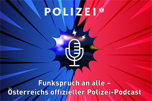 Das Logo der offiziellen Polizei-Podcasts #Funkspruchanalle.