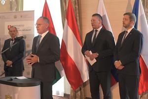 Innenminister Gerhard Karner mit seinen Amtskollegen