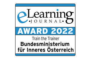 Bereits zum dritten Mal in Folge erhält das Team des E-Learning-Centers (ELC) des Innenministeriums den "e-Learning-Award", dieses Jahr in der Kategorie "Train the Trainer".