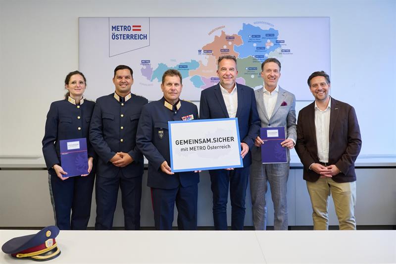 Die seit 2019 bestehende Zusammenarbeit zwischen der Bundespolizeidirektion und METRO Österreich wurde am 21. August 2025 erneuert und erweitert.