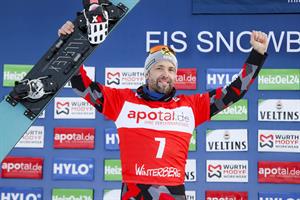 Alpinsnowboarder und Polizei-Spitzensportler Andreas Prommegger erreichte den zweiten Rang im Parallelslalom.