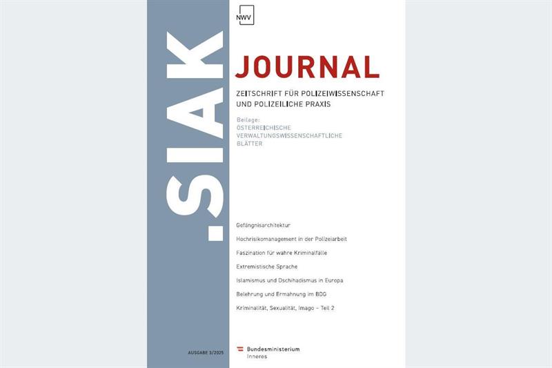Das aktuelle SIAK-Journal ist da.