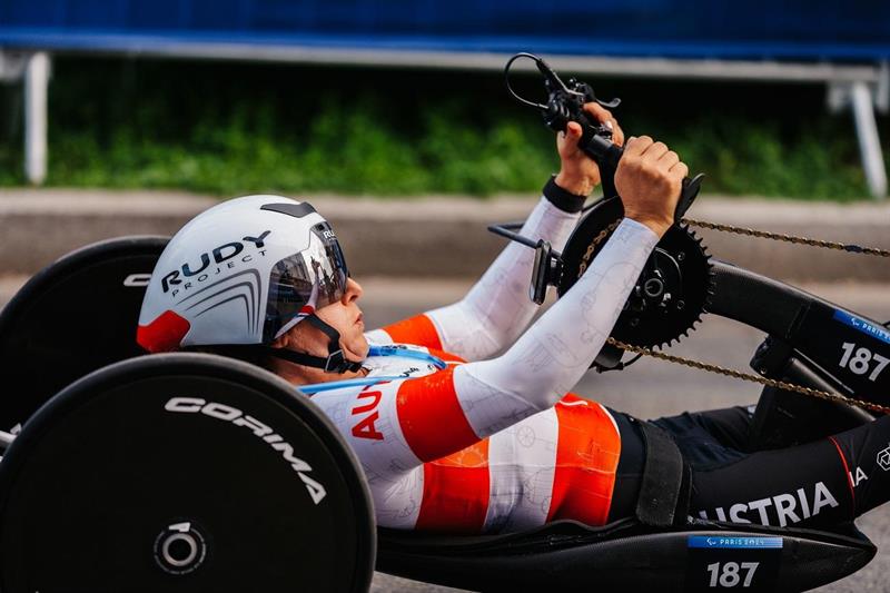Die Polizeispitzensportlerin Cornelia Wibmer.