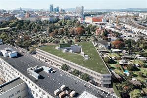 Das neue Sicherheitszentrum für Favoriten entsteht nach höchsten Nachhaltigkeitsstandards.