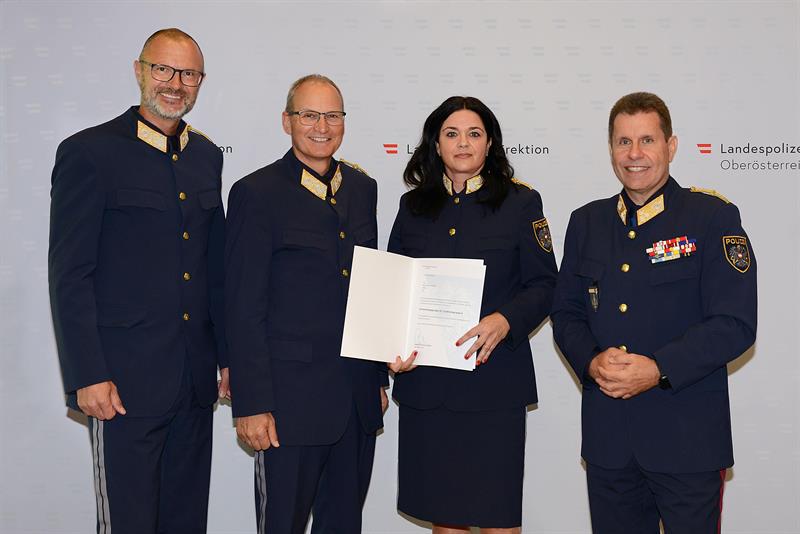 Andreas Pilsl, Günther Humer, Karoline Stumptner und Michael Takacs.