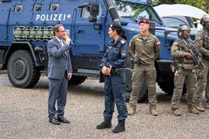 Unterschiedlichste Polizeikräfte präsentierten sich am Kiwanis-Sicherheitstag und stellten ihren Aufgabenbereich vor.