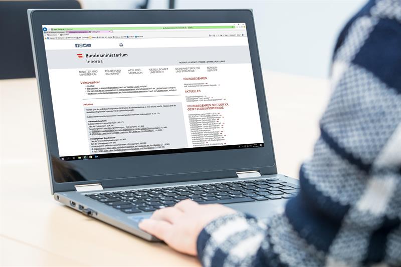 Fünf Volksbegehren können online sowie in jeder beliebigen Gemeinde vom 15. bis 22. Juni 2026 unterschrieben werden.