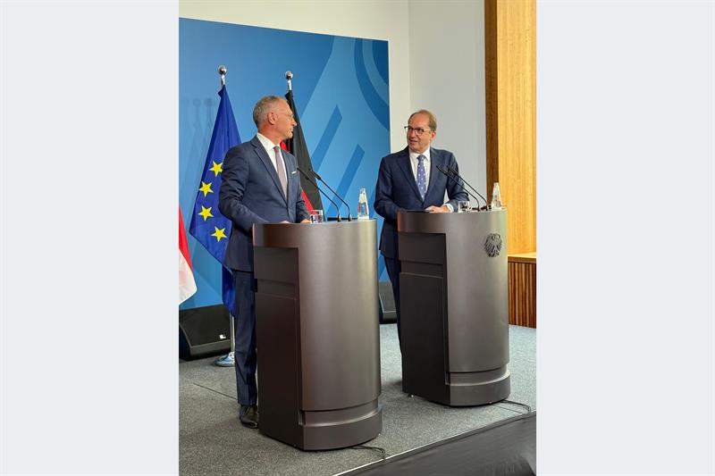 Innenminister Gerhard Karner war zu einem Arbeitsgespräch bei seinem deutschen Amtskollegen Alexander Dobrindt.