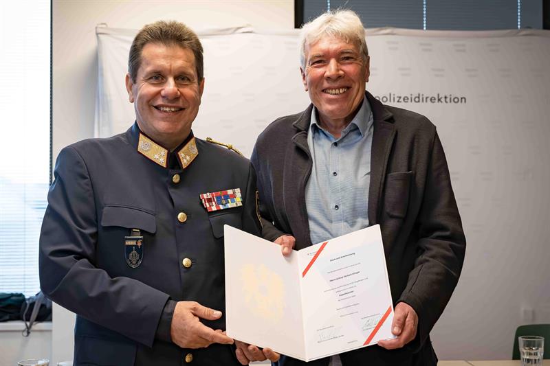 Während des Polizeimusikforums wurde Herbert Klinger offiziell verabschiedet.