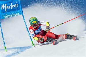 Julia Scheib belegte am 20. Jänner 2026 beim Damen-Riesentorlauf auf dem Kronplatz den ersten Platz.