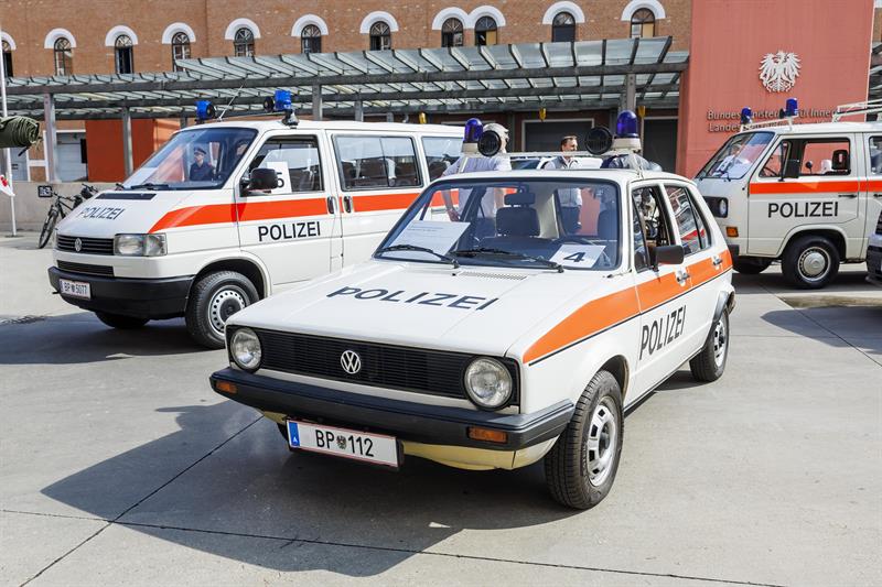 Zum Thema "120 Jahre Motorisierung der Wiener Polizei" wird es Führungen durch die Ausstellung und den Fuhrpark geben.