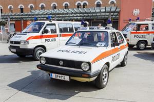 Zum Thema "120 Jahre Motorisierung der Wiener Polizei" wird es Führungen durch die Ausstellung und den Fuhrpark geben.