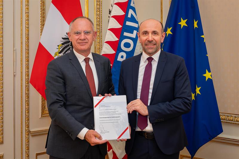 Franz Ruf wurde erneut zum Generaldirektor für die öffentliche Sicherheit im Bundesministerium für Inneres bestellt.