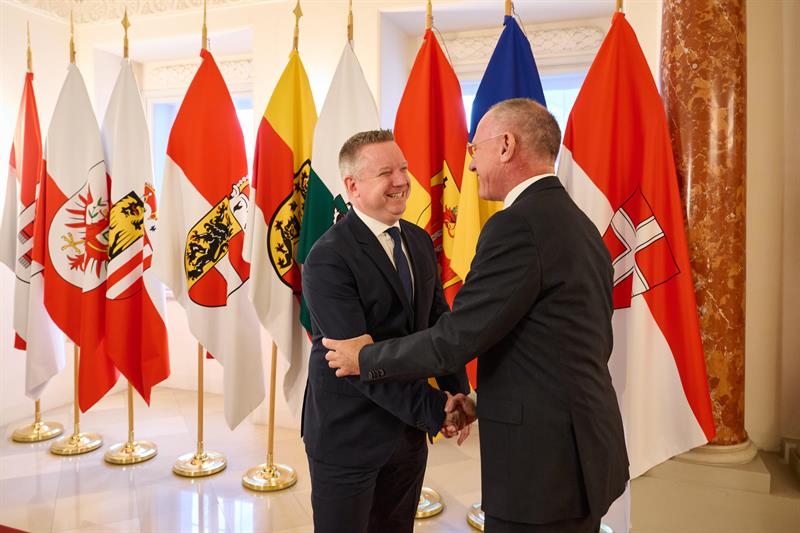 Innenminister Gerhard Karner traf am 23. Juli 2026 seinen neuen ungarischen Amtskollegen Gábor Pósfai.