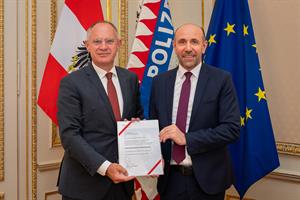 Franz Ruf wurde erneut zum Generaldirektor für die öffentliche Sicherheit im Bundesministerium für Inneres bestellt.