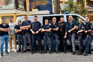 Österreichische Polizeibedienstete unterstützen auch heuer wieder zu Pfingsten die italienischen Behörden im italienischen Lignano.