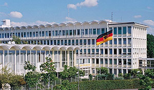 Zentrale des deutschen Bundeskriminalamts in Wiesbaden.