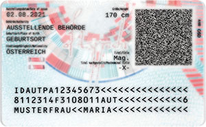 Mithilfe eines QR-Codes wird eine einfache und verl&auml;ssliche Echtheitspr&uuml;fung des Dokuments durch Private erm&ouml;glicht.