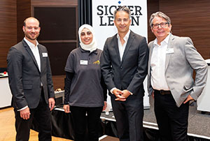 Fachkongress: Jeremy St&ouml;hs, Heba Dasouki, Kurt Hohensinner, Werner Miedl.