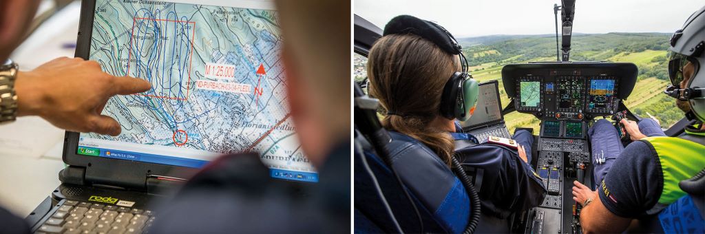Geoinformationssysteme ben&ouml;tigt man im Innenministerium f&uuml;r Strahlensp&uuml;rer, die Flugpolizei, f&uuml;r Kriminalit&auml;tsanalysen, f&uuml;r die Planung von Eins&auml;tzen, Verkehrs&uuml;berwachungsma&szlig;nahmen und vieles mehr.