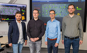 Mitarbeiter des Fachbereichs GIS im Bundesministerium f&uuml;r Inneres: Markus Kandler, Michael Weber, Julian Huiber, Andreas Weber.