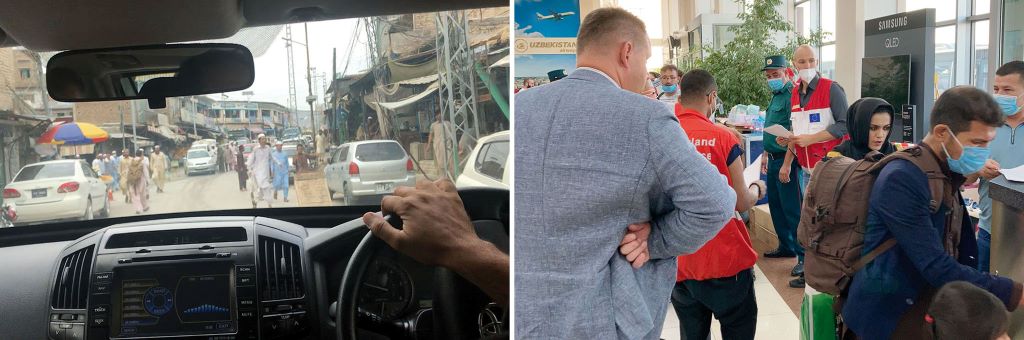 Fahrt zur pakistanischen Grenze; zur &Uuml;berpr&uuml;fung von Identit&auml;ten setzte des Innenministerium auch Dokumentenberater ein.
