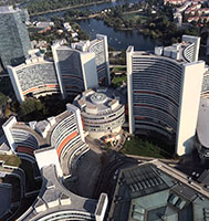 &bdquo;UNO-City&ldquo; in Wien: Zum Schutz des Geb&auml;udekomplexes gr&uuml;ndete die Polizei die Sicherheitswacheabteilung &bdquo;Donaustadt Nord (22N)&ldquo;.