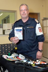 Polizeisanit&auml;ter Thomas Haidegger koordiniert in Wien die GSOD-Sanit&auml;ter.