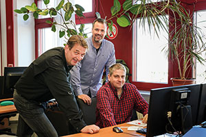 Telefonbetrugs-Auswertungsteam des Bundeskriminalamts: Manfred Klein, Dominik Hiehs, J&uuml;rgen Schmid.