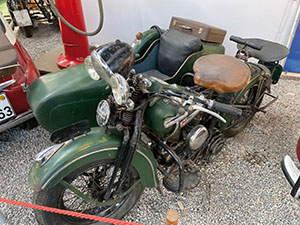 Harley-Davidson-Beiwagenmaschine: 1951 bis 1957 bei der Polizei in Klagenfurt im Einsatz.