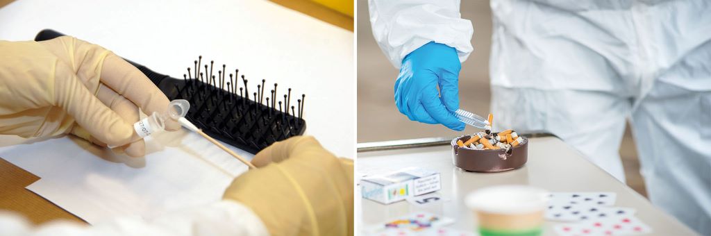 Die Auswertung von DNA kann zu einer bestimmten Person f&uuml;hren. DNA-Spuren gelten als Indizien mit starker Beweiskraft.