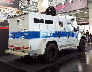 Enforce Tac 2022: gepanzertes Einsatzfahrzeug.