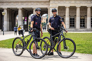 &Ouml;sterreichweit gibt es 317 Fahrradpolizistinnen und Fahrradpolizisten.