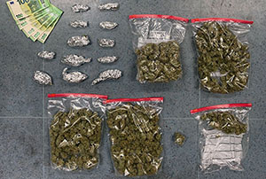 Die Polizei stellte im Vorjahr 2,1 Tonnen Cannabisprodukte sicher. Cannabis ist die am meisten konsumierte Droge.