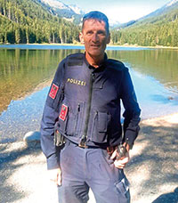 Helmut Schmuck arbeitet als Polizist in der Polizeiinspektion Knittelfeld.