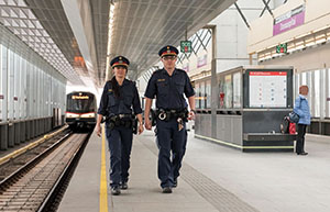 Zu den Streifengebieten der Polizei in der Donaustadt geh&ouml;ren 17 U-Bahnstationen der Linien U1 und U2.