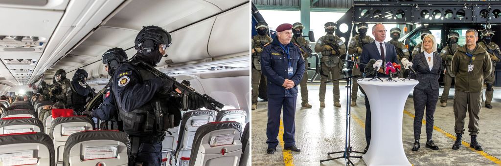 Air-Marshals und Polizei-Sondereinheiten &uuml;bten den Einsatz bei einer Flugzeugentf&uuml;hrung; auch das Bundesheer wirkte mit