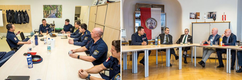 Michael Tak&aacute;cs f&uuml;hrte Gespr&auml;che mit Kollegen in der Polizeiinspektion Quadenstra&szlig;e und im Landeskriminalamt