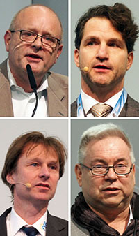 &bdquo;Perimeter Protection&ldquo;-Fachforum: Referenten Christian Kaiser, Yan St. Pierre, Matthias Demmel, Gerald Lomp