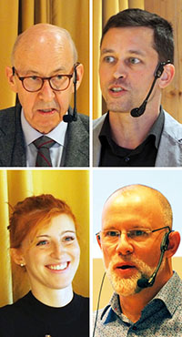 Branchenexperten als Vortragende: G&uuml;nther Schmid, Stefan Auer, Teresa Mayerhofer und Simon Hardegger