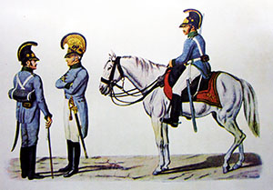 Milit&auml;r-Polizeiwache um 1837 in Wien