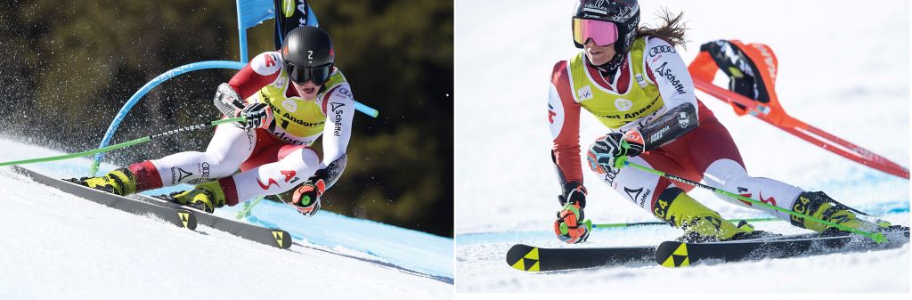 Die Polizisten und Spitzensportler des Innenministeriums Raphael und Ricarda Haaser gewannen bei der alpinen Ski-Weltmeisterschaft 2023 in Courchevel/Meribel je eine Bronzemedaille