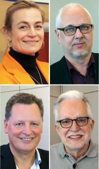 Referenten beim Simedia-Netzwerktreffen: Susanne Kufeld, Torsten Herold, Eckhard Jann und Peter Rueben