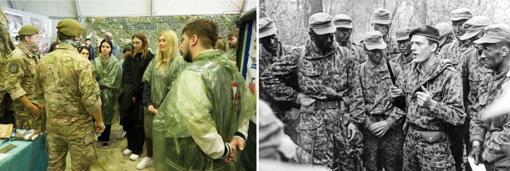 Ausstellung &bdquo;60 Jahre Jagdkommando&ldquo;: Sch&uuml;lerinnen und Sch&uuml;ler informierten sich &uuml;ber die Geschichte und Aufgaben der Spezialein satzeinheit des Bundesheers; Anf&auml;nge des Jagdkommandos: Ausbildung 1964