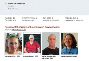 Fahndungsseite des Bundeskriminalamts