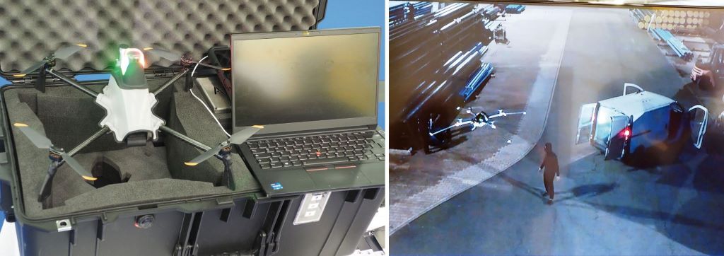 KI-unterst&uuml;tztes autonomes Arrowtec-Drohnendetectionssystem; Luftaufnahme (Ausschnitt)