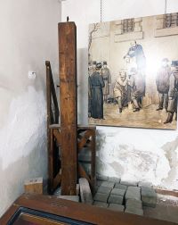 W&uuml;rgegalgen des Landesgerichts Wien (Exponat im Kriminalmuseum Wien)